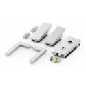 Mâner ușii de sticlă SLIM PRO INOX set de WC SZKWINS