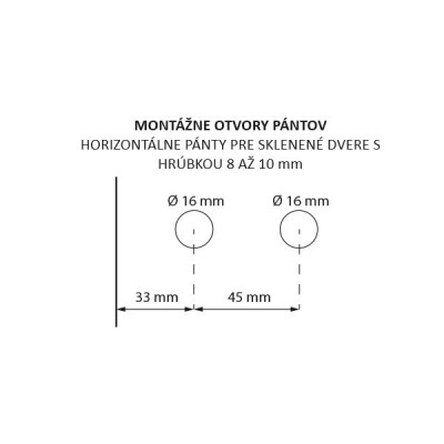 Mâner ușii de sticlă SLIM PRO INOX set de WC SZKWINS