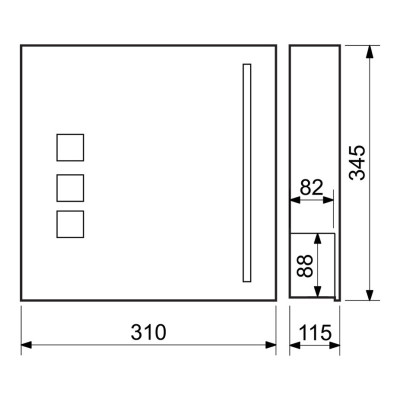 BK.501.GW.N poštová schránka nerez