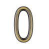 Numere 75 mm bronz