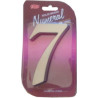 Numere 125 mm nichelate